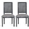 Christopher Knight Home Regina Dining Chair, Wood, Beige + Natural(Grey)