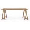 Christopher Knight Home Sabine Farmhouse Wood Dining Table, Natural Oak Finish