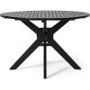 Christopher Knight Home Sandee Indoor Dining Table – Acacia Wood and Iron – Black