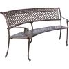 Christopher Knight Home Sebastian Outdoor Antique Cast Aluminum Sector Bench, Shiny Copper