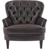 Christopher Knight Home Tafton Tufted Leather Club Chair, Brown 35D x 33.5W x 34.5H in