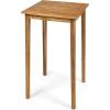 Christopher Knight Home Teresa Outdoor Minimalist Acacia Wood Square Bar Table Teak Finish