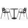Christopher Knight Home Terra Outdoor Bistro Set, Matte Black(Matte Black)