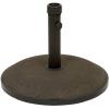 Christopher Knight Home Terracota Outdoor Circular Concrete and Iron Umbrella Base, Brown, Black