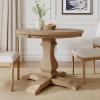 Christopher Knight Home Tokin Extendable Dining Room Table for 6, Wooden Round Expandable Kitchen Table, Vintage Oval Dining Table for Dining Room Kitchen, Walnut(Light Natural)