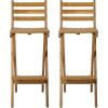 Christopher Knight Home Tundra Outdoor Foldable Wood Barstool Set, 2-Pcs Set, Natural(Barstool Set)