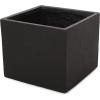 Christopher Knight Home Vanessa Outdoor Modern Large Cast Stone Square Planter, White, 21.50 D x 21.50 W x 18.75 H(Black)