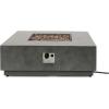 Christopher Knight Home Wellington Outdoor 50,000 BTU Square Fire Pit (No Tank Holder) – Concrete Finish