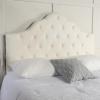 GDFStudio Christopher Knight Home Marlen Headboard – Fully Upholstered, Queen / Full, Light Grey(Ivory)