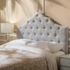 GDFStudio Christopher Knight Home Marlen Headboard – Fully Upholstered, Queen / Full, Light Grey(Light Grey)
