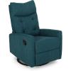 Great Deal Furniture Christopher Knight Home Ishtar Glider Swivel Push Back Nursery Recliner, 35.75D x 25W x 39H in, Beige, Black(Teal  Black)
