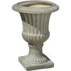 Great Deal Furniture Outdoor/Indoor Antique Green Stone Finish Planter/Urn, 26″(Antique Green)