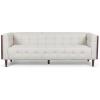 McLarnan Tufted 3 Seater Sofa – Beige/Brown(Beige + Brown)