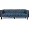 McLarnan Tufted 3 Seater Sofa – Beige/Brown(Navy Blue + Brown)
