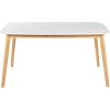 Nyala Dining Table – Wood – White Oak/Natural Oak(White Oak + Natural Oak)