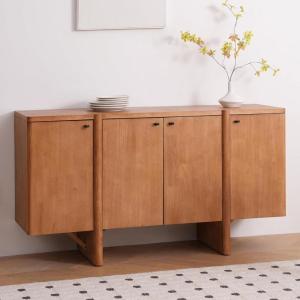 Christopher Knight Home Austen Retro Minimalist Wooden Storage Sideboard, Living Room Cupboard with Shelves, Dining Room/Kitchen Buffet Cabinet, Entryway Display Table, Home Office Credenza, Brown(Brown)