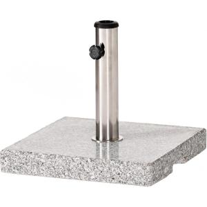 Christopher Knight Home Berywn Outdoor Square Granite Umbrella Holder, Gray, Silver