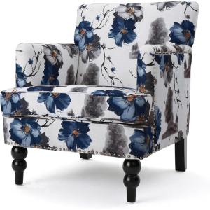 Christopher Knight Home Boaz Fabric Club Chair – Floral Print(Floral)