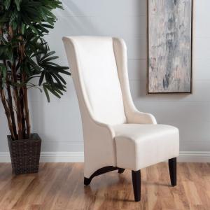 Christopher Knight Home Callie Fabric Dining Chair, Beige, 23.25″ x 28.75″ x 46.25″(Beige)