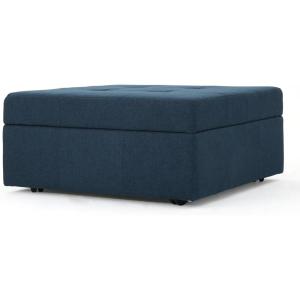 Christopher Knight Home Chatsworth Fabric Storage Ottoman, Navy Blue 30.5′ L x 30.5′ W x 15.25′ H