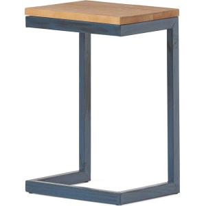 Christopher Knight Home Darlah Medium Firwood Antique Table, Antique 11.25”D x 15.50”W x 22.25”H(Antique Natural and Black With Blue)