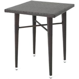 Christopher Knight Home Dominica Outdoor 32.5″ Square Wicker Bar Table, Multibrown