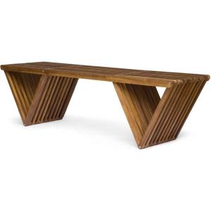 Christopher Knight Home Esme Outdoor Acacia Wood Bench, Teak Finish(Bench)