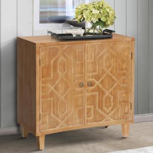 Christopher Knight Home Eyre Wooden Storage Accent Cabinet with 2-Door, Living Room Cupboard with Shelves, Dining Room/Kitchen Buffet Sideboard, Entryway Display Table,Home Office Decoration,Navy Blue(Brown)