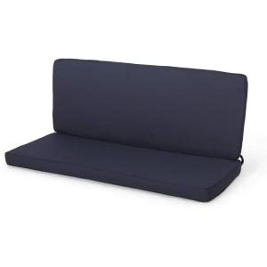 Christopher Knight Home Gavin Outdoor Water Resistant Fabric Loveseat Cushions, 20.50″ D x 51.50″ W x 3.25″ H, Dark Teal(Navy Blue)