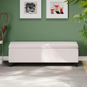 Christopher Knight Home Glouster Upholstered Storage Ottoman Bench, Forest Green Velvet, Matte Black(Textured Boucle White)