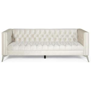 Christopher Knight Home Hillel Sofas, Beige, Silver
