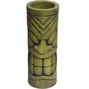 Christopher Knight Home Jayleen Outdoor Polynesian Urn, Antique Green Finish