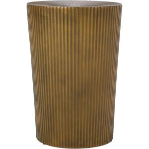 Christopher Knight Home Langseth End Table, 15.25 “W x 15.25 “D x 22.25 “H, Brushed Antique Gold(Brushed Antique Gold)