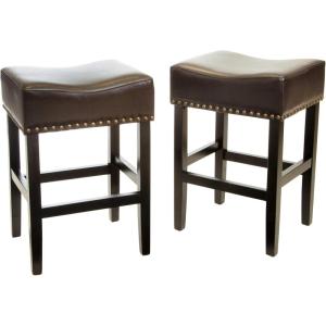 Christopher Knight Home Lisette Backless Counter Stools, 2-Pcs Set, Brown