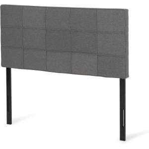 Christopher Knight Home Marlene Contemporary Upholstered Queen/Full Headboard, Charcoal Gray and Black