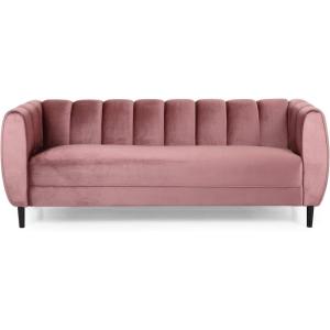 Christopher Knight Home Miranda Velvet 3 Seater Sofa, Black, Dark Brown(Blush  Dark Brown)