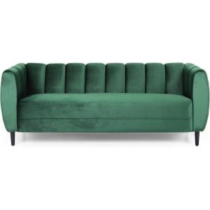Christopher Knight Home Miranda Velvet 3 Seater Sofa, Black, Dark Brown(Emerald  Dark Brown)