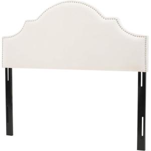Christopher Knight Home Nora Headboard – Fully Upholstered, Queen / Full, Ivory