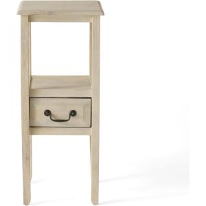 Christopher Knight Home Rivera Acacia Wood Accent Table, Brushed Morning Mist, 13D x 13W x 30.3H in