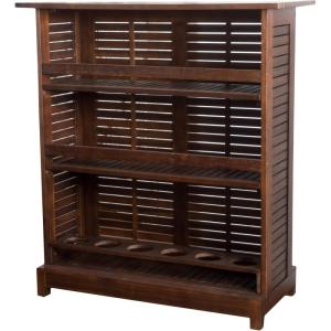 Christopher Knight Home Riviera Acacia Non-FSC KD Wood Bar, Rich Mahagony, Dimensions: 39.40”L x 16.50”W x 43.30”H
