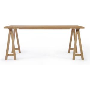 Christopher Knight Home Sabine Farmhouse Wood Dining Table, Natural Oak Finish