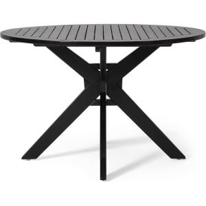 Christopher Knight Home Sandee Indoor Dining Table – Acacia Wood and Iron – Black