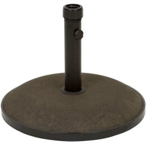 Christopher Knight Home Terracota Outdoor Circular Concrete and Iron Umbrella Base, Brown, Black
