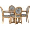 Christopher Knight Home Dored 5 Piece Dining Set – Black/White Print/Natural