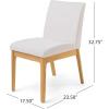 Christopher Knight Home Kwame 50″ Rectangular Dining Set, 5-Pcs Set, Natural Oak / Light Beige