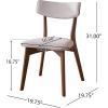 Christopher Knight Home Megann Mid-Century Wood Dining Set with Fabric Chairs, 5-Pcs Set, Natural Walnut / Dark Grey