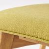 Christopher Knight Home Nissie Mid-Century Wood Dining Set with Fabric Chairs, 5-Pcs Set, Natural Oak Finish / Green Tea