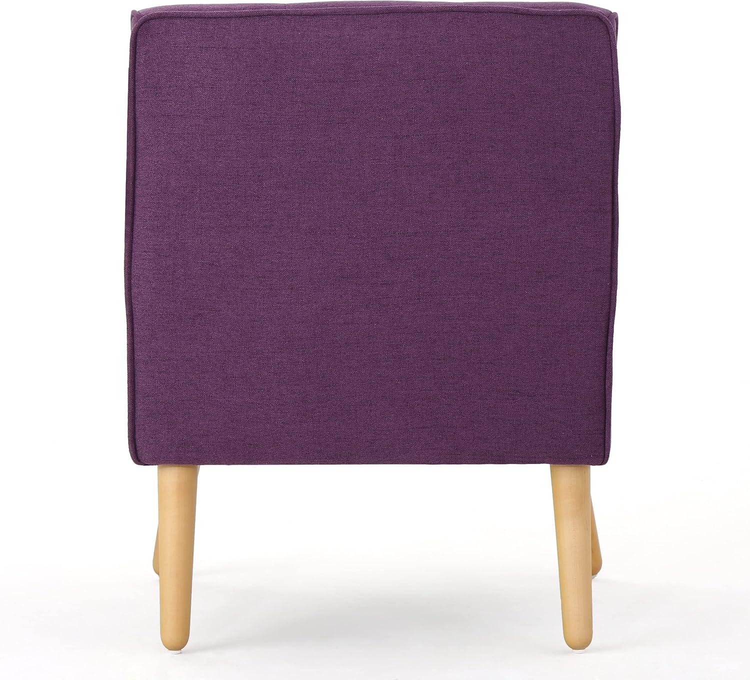 image:imageChristopher Knight Home Felicity MidCentury Fabric Arm Chairs 2Pcs Set PurplePurple