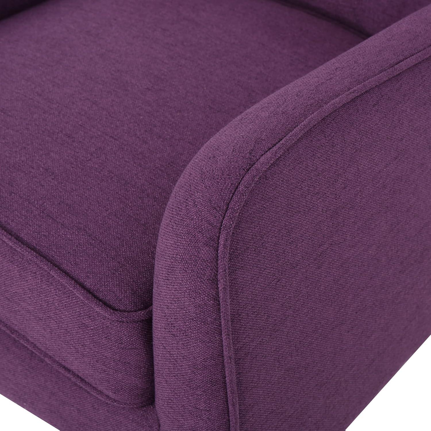 image:imageChristopher Knight Home Felicity MidCentury Fabric Arm Chairs 2Pcs Set PurplePurple