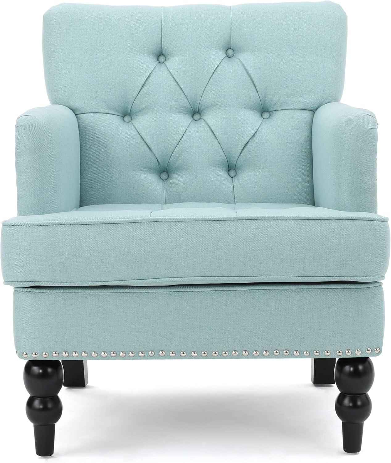 image:imageChristopher Knight Home Malone Fabric Club Chair Light Blue 295D x 28W x 335H Inch